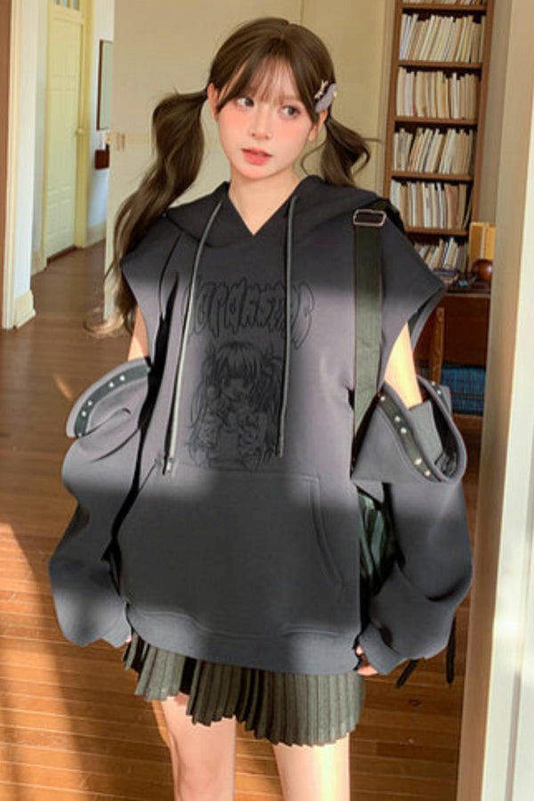 Sweet Cartoon Hooded Tops