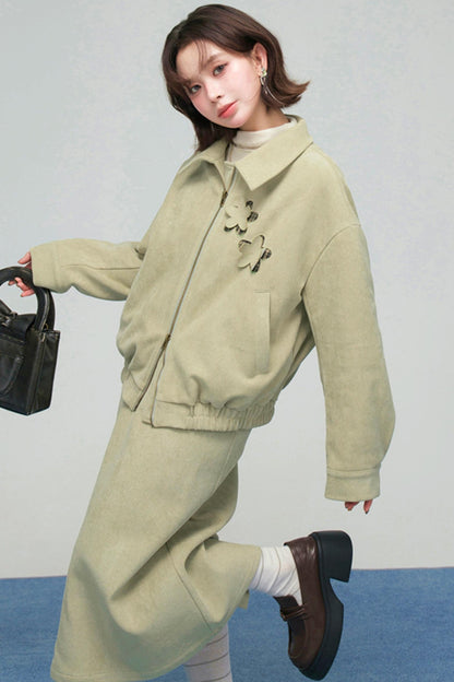 プチレトロパッチワークジャケットセット