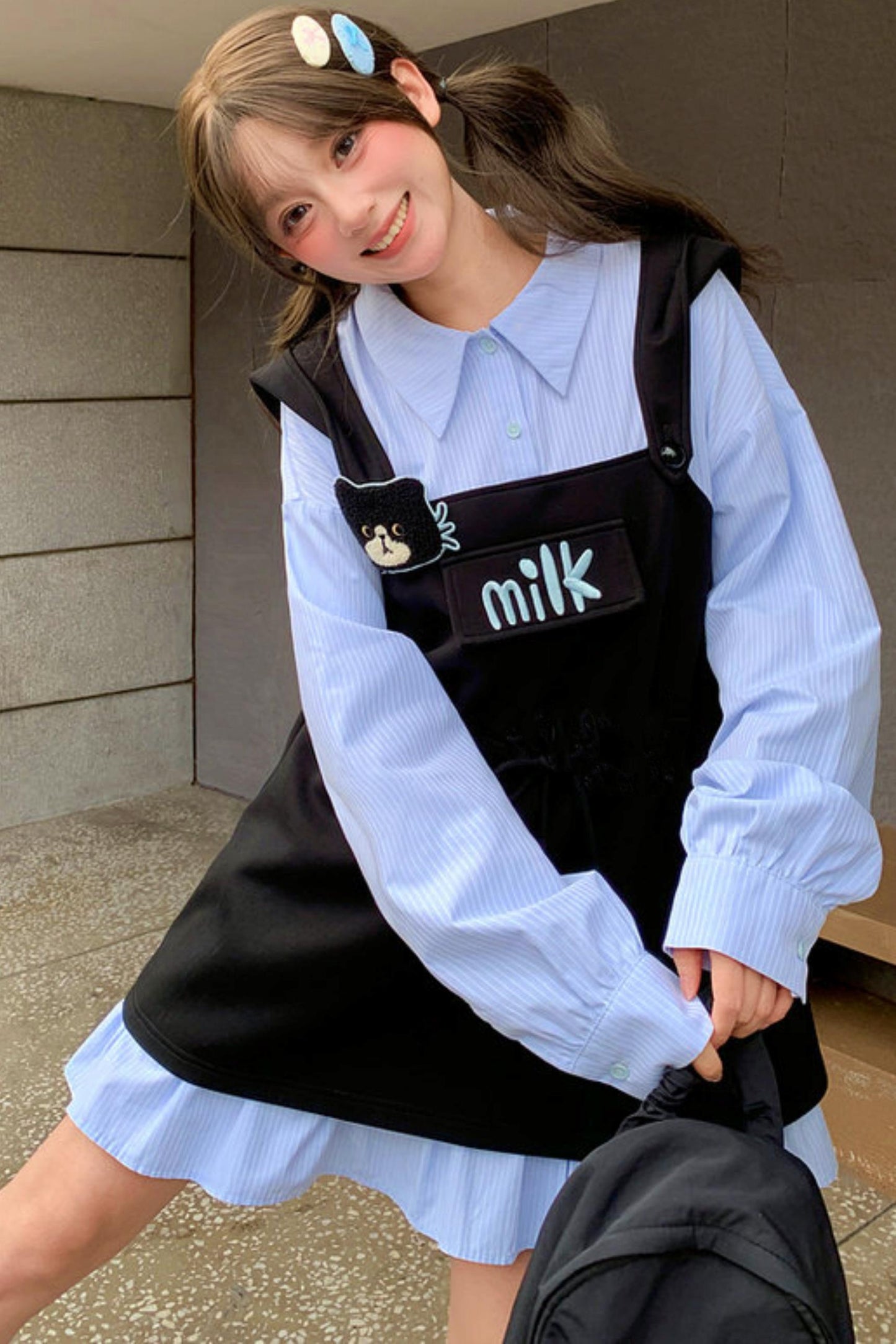 キャットイアーフーデッドドレス