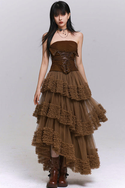 Lace Fluffy Cake Skirt