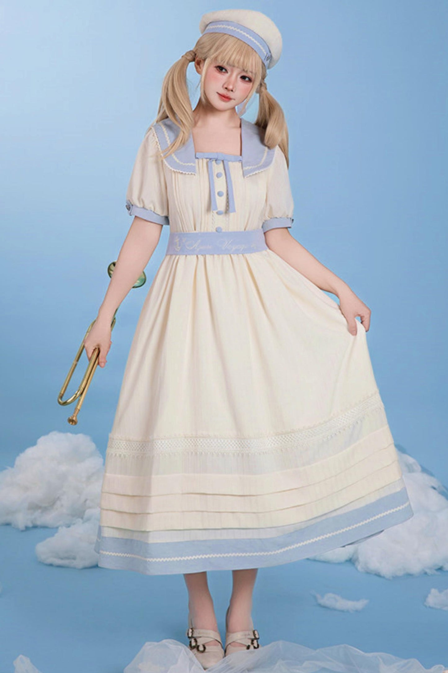 Classic Marine Lolita Dress + Accessories