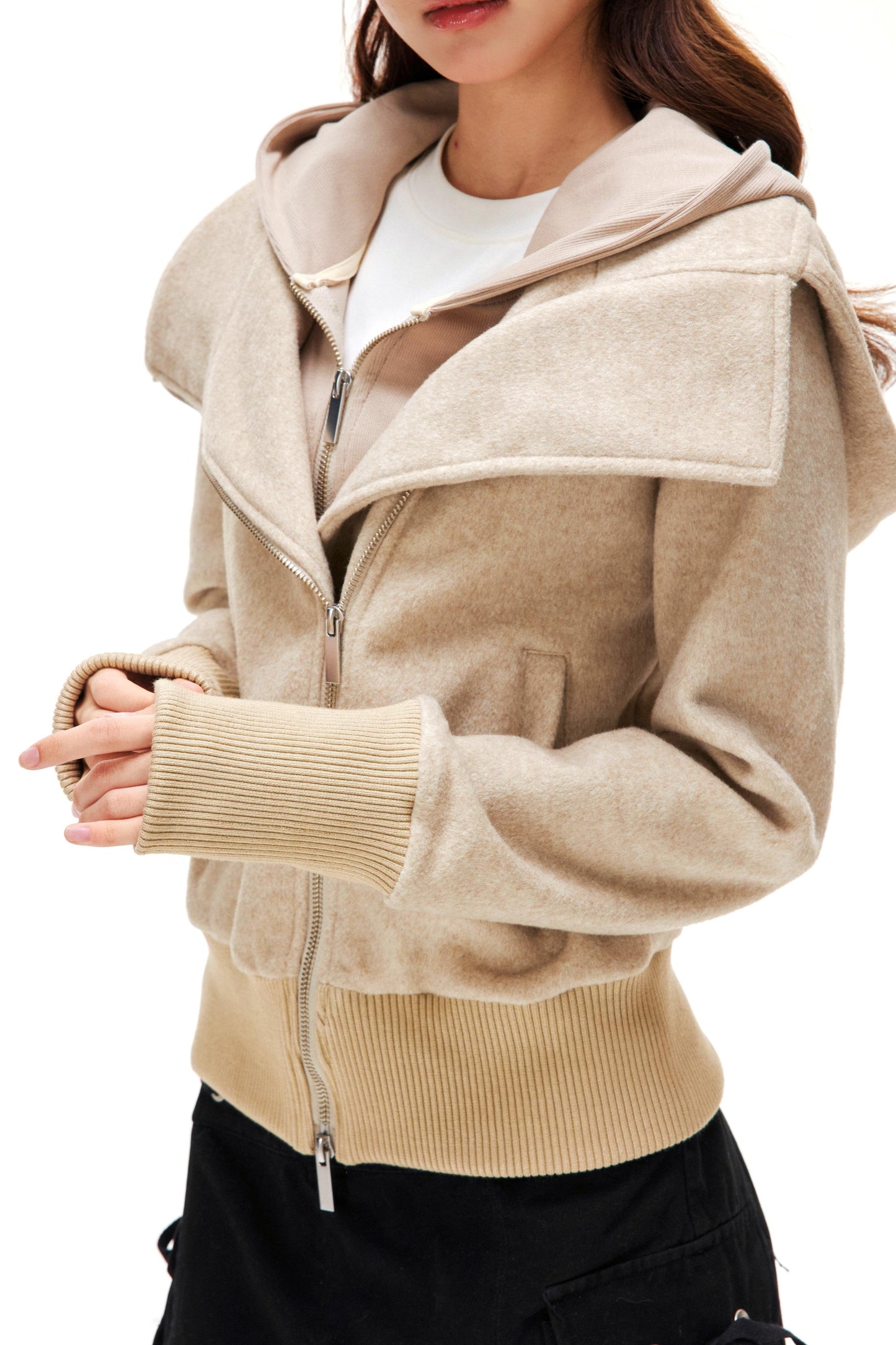 Double-Ended Zipper Coat