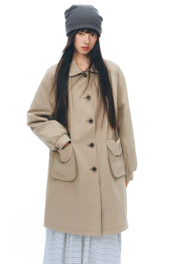 ダブルサイドドールカラーコート