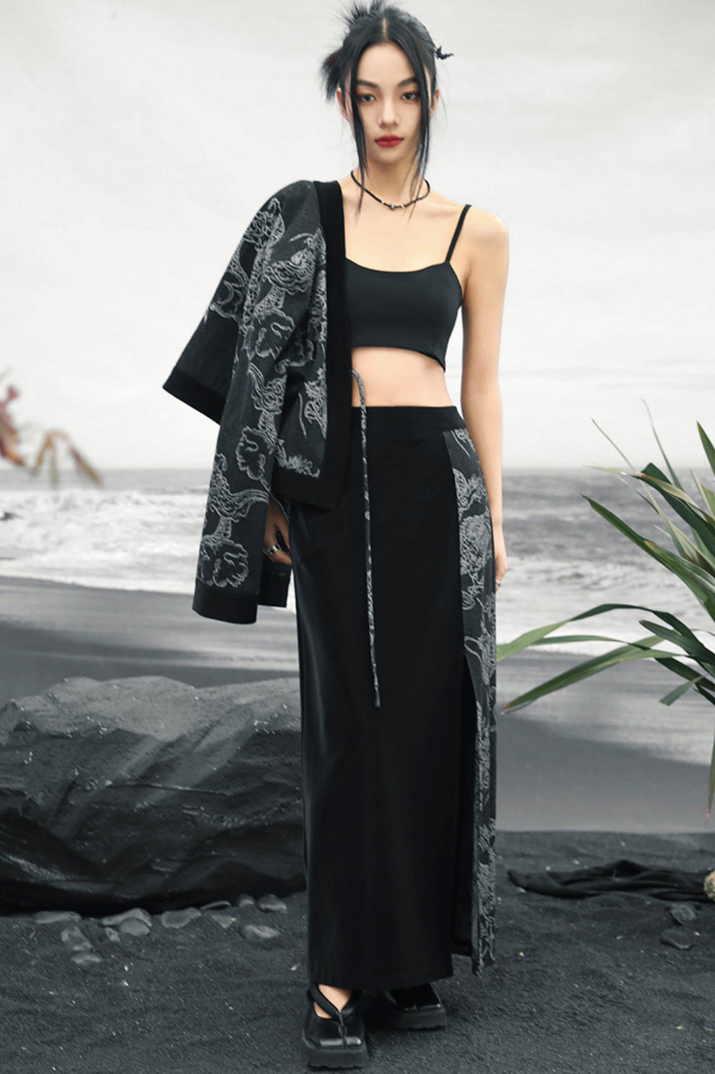 ドラゴンジャカードデニムジャケット