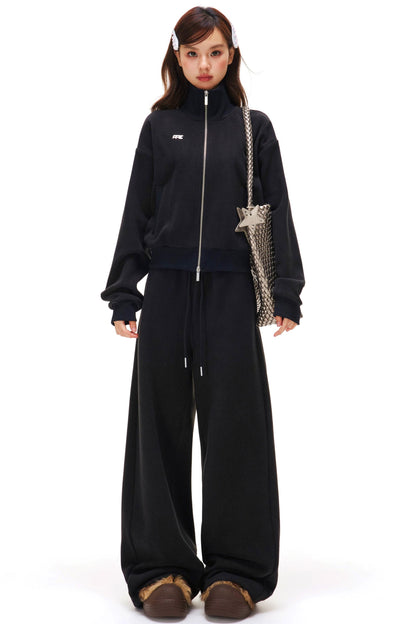 Fleece Zipper Jacket + Pants