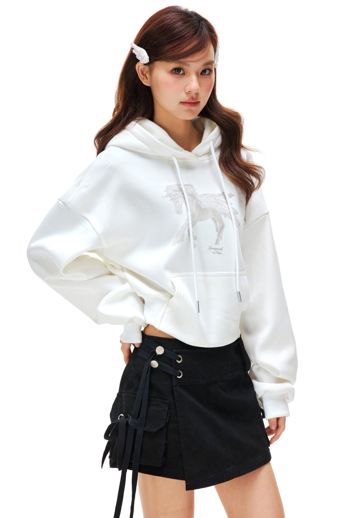 Pegasus Print Hooded Sweatshirt