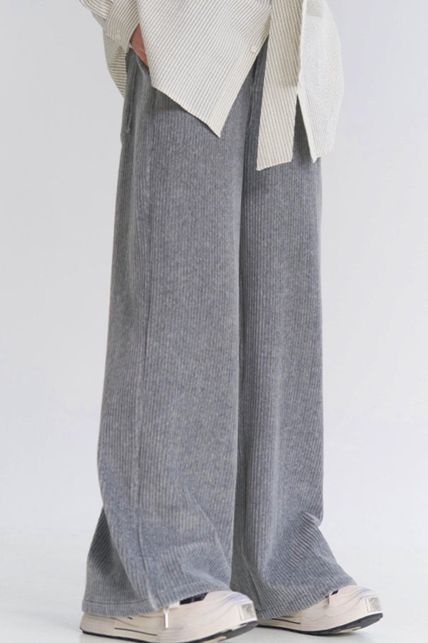 Mid-weight straight pants
