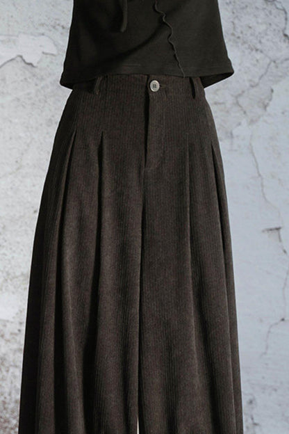 Three-dimensional corduroy pants