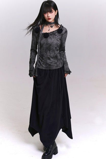 エレガントツーピーススカートセットアップ