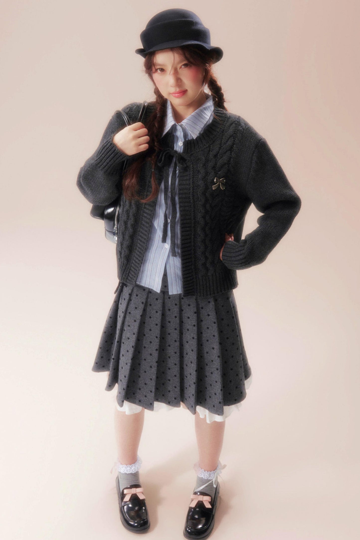 Midnight Moon Bow Sweater