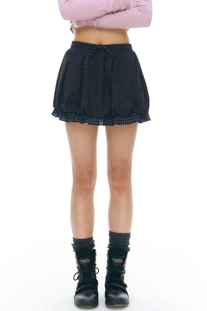 フラワーバッドスプライスドスカート