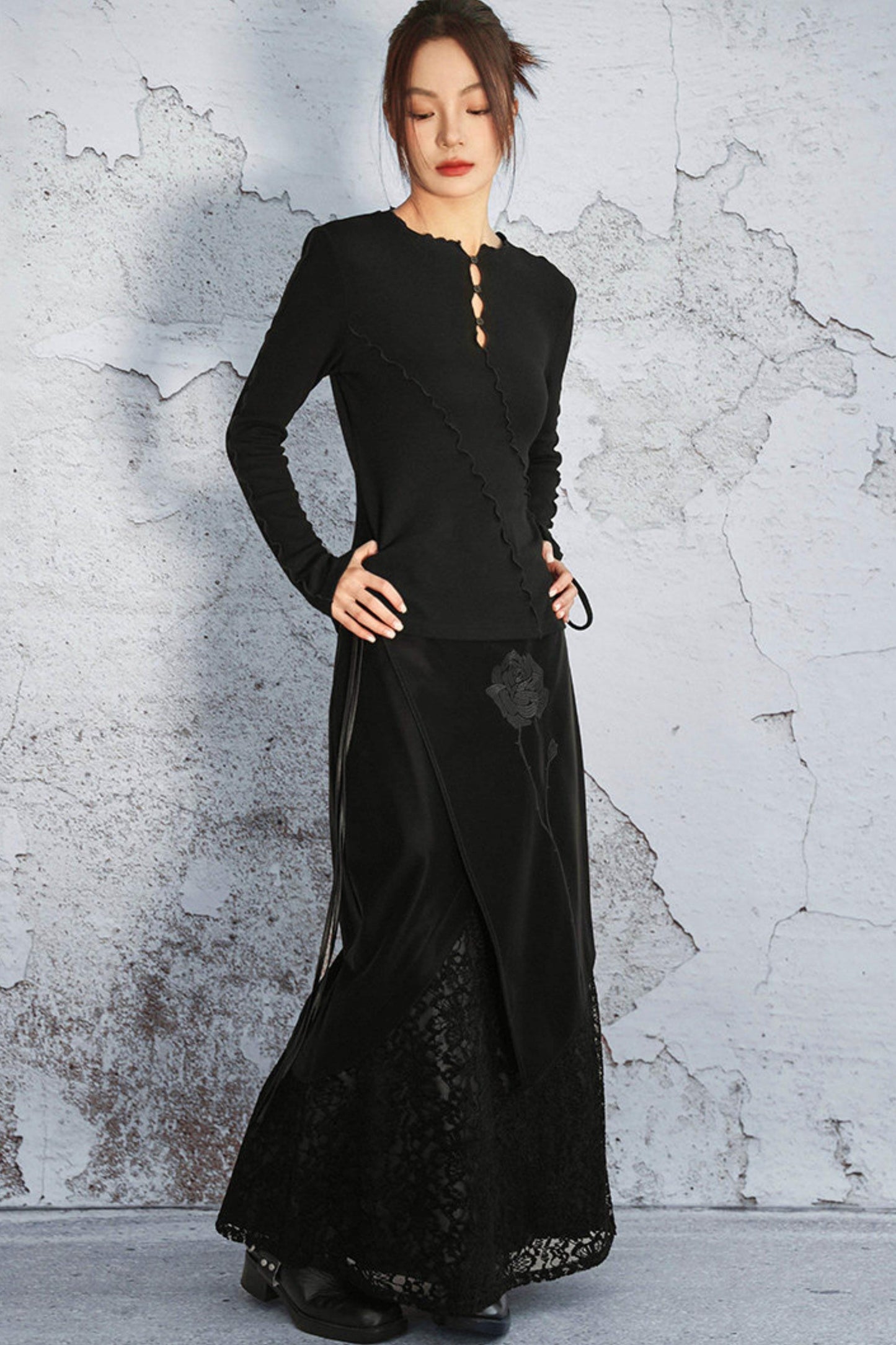 Ribbed Brushed Knit Sweater