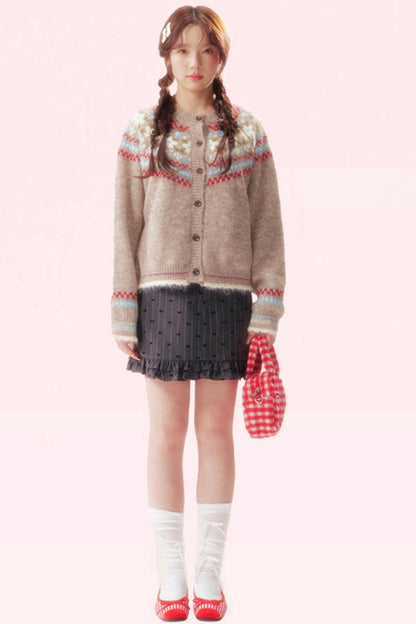 Island Bubble Fair Isle Cardigan