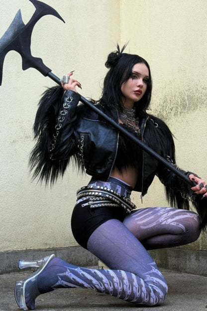 Alien Claw Graphic Gothic Tights
