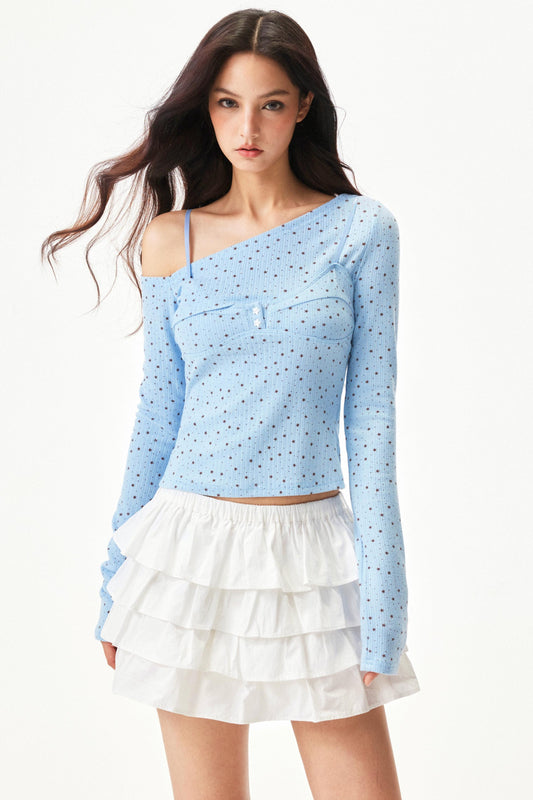 Süßes Stern-Strickoberteil