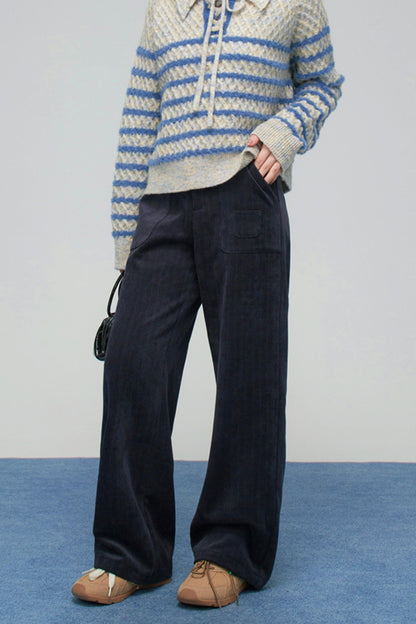 カラーブロックボーダーニット