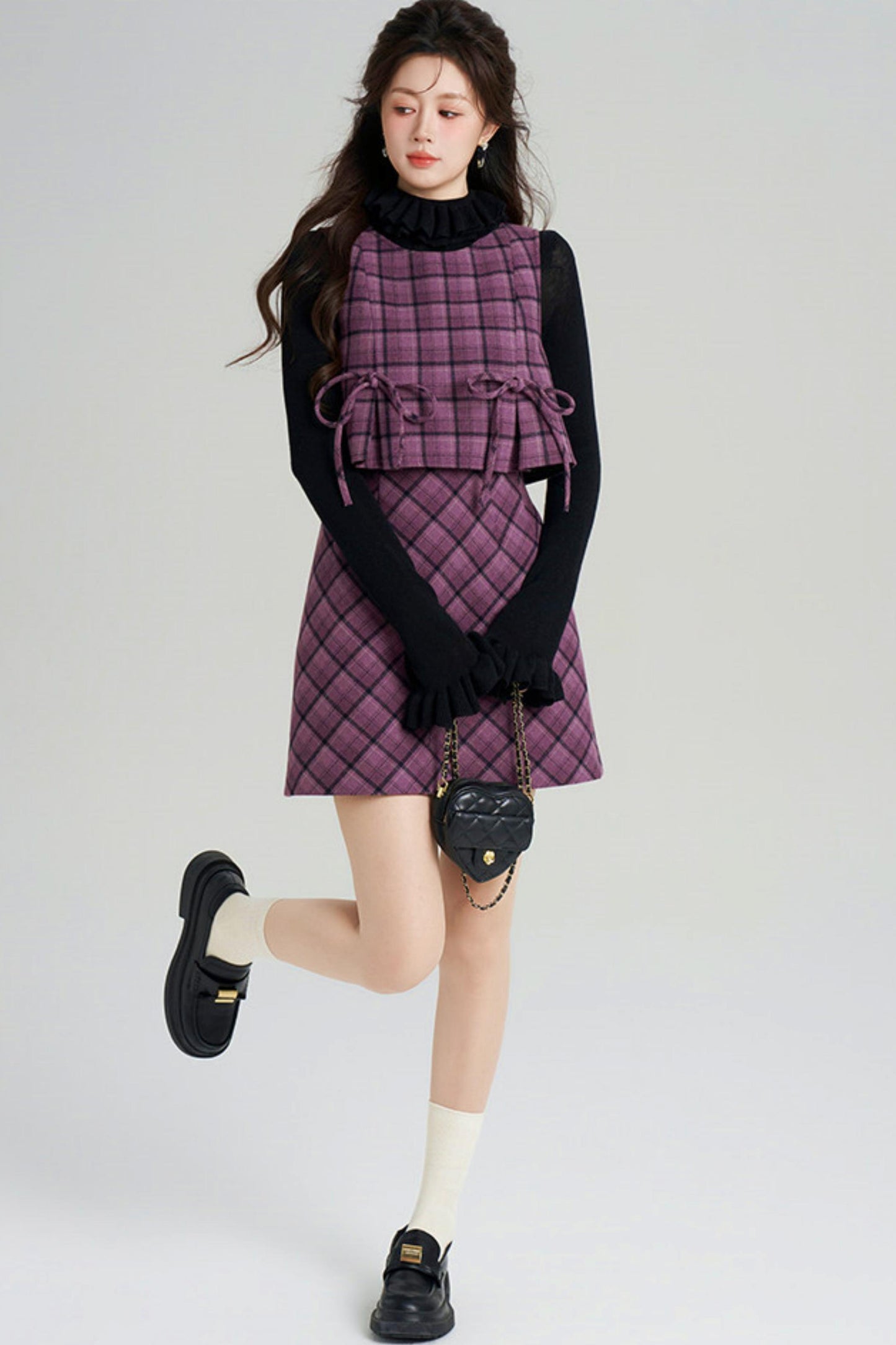 Plaid Vest Dress + Top