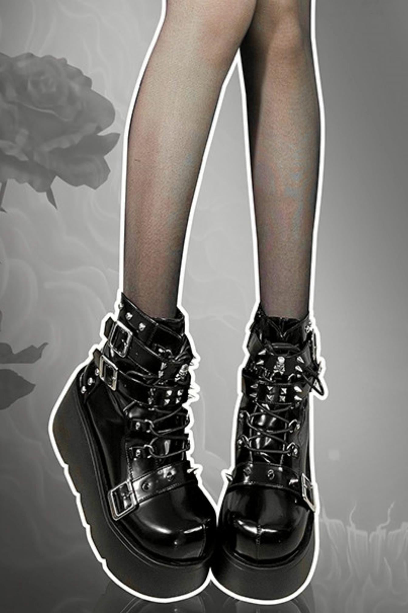 Punk Platform Biker Boots