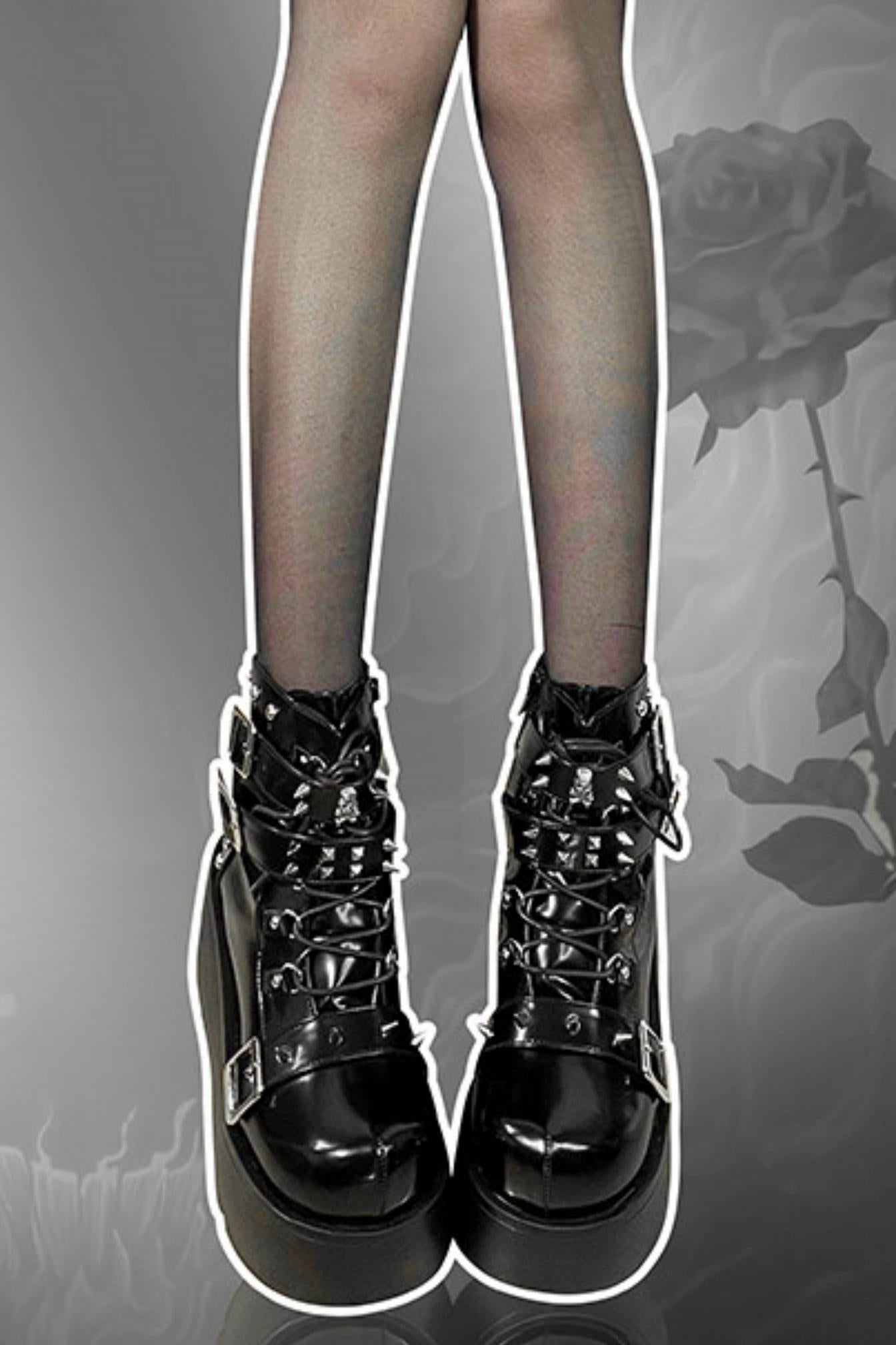 Punk Platform Biker Boots