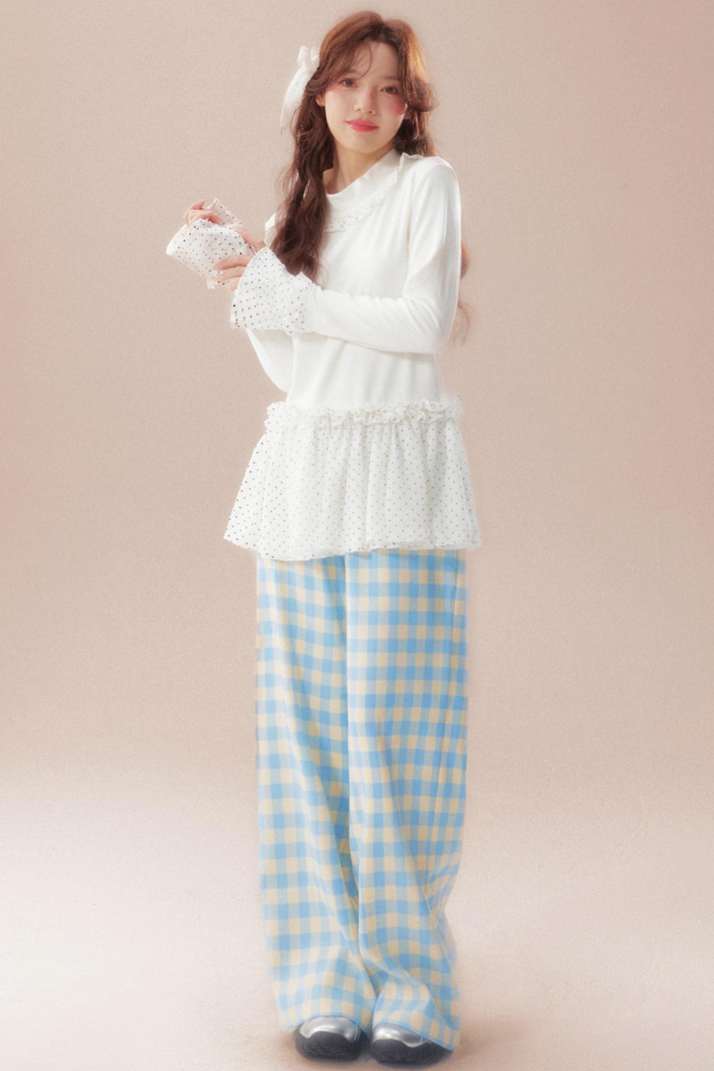 Lace Dreamland Velvet Blouse