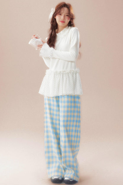 Lace Dreamland Velvet Blouse