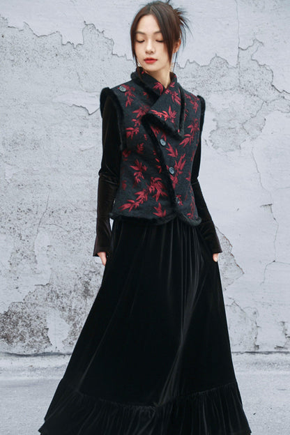 バンブーリーフシェニールベスト