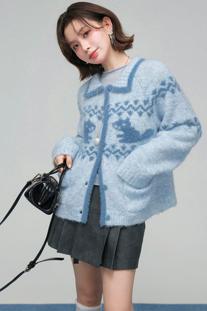 ジェジュアイランドスクイレルカーディガン