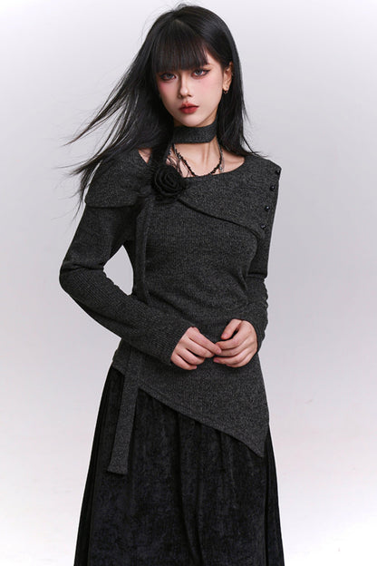 ツーピースニットスカートセットアップ　