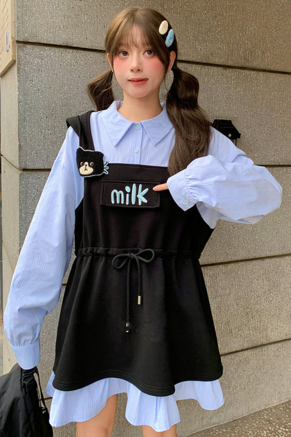 キャットイアーフーデッドドレス