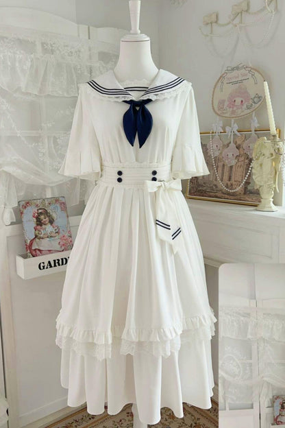 Vestido largo marinero