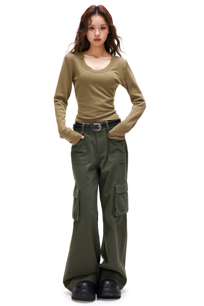 Cashmere Velvet Slim Sweater