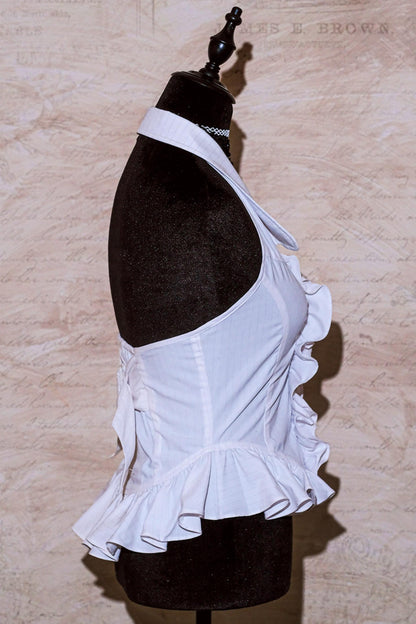 Gothic-Maid-Halter-Oberteil