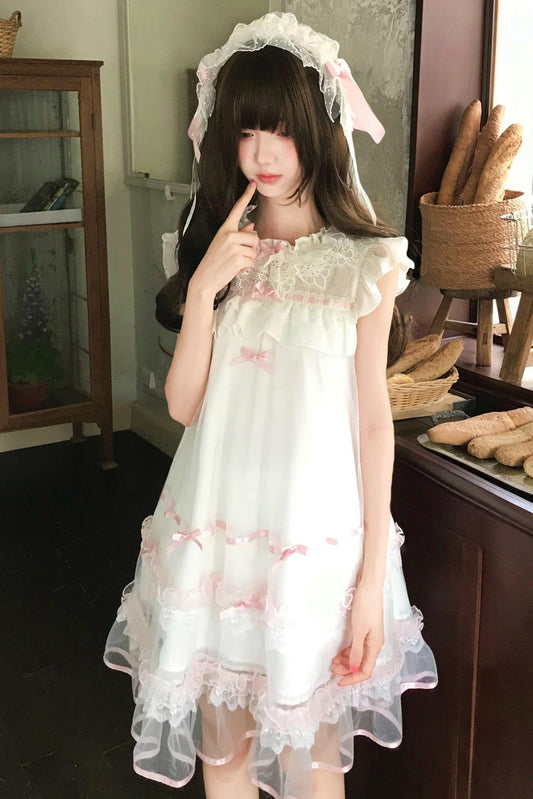 Angel Tulle Ruffle Dress
