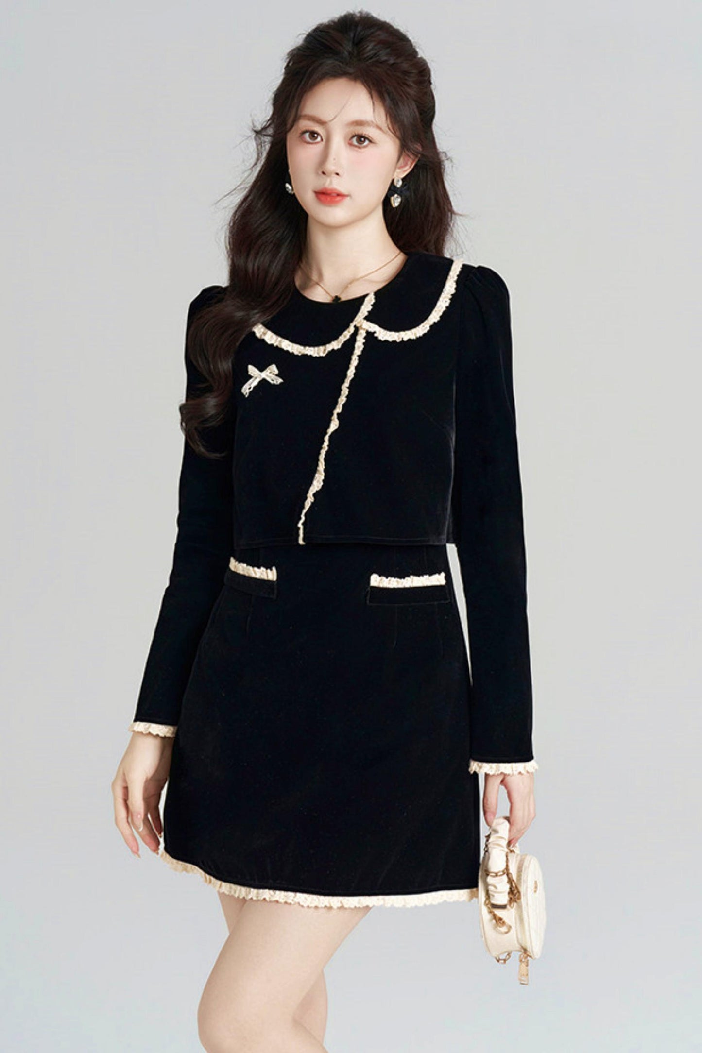 Black Velvet Hepburn Dress