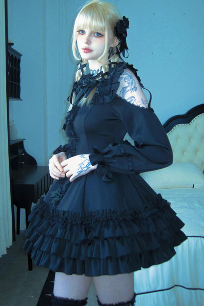 Satin Gothic Witch Dress