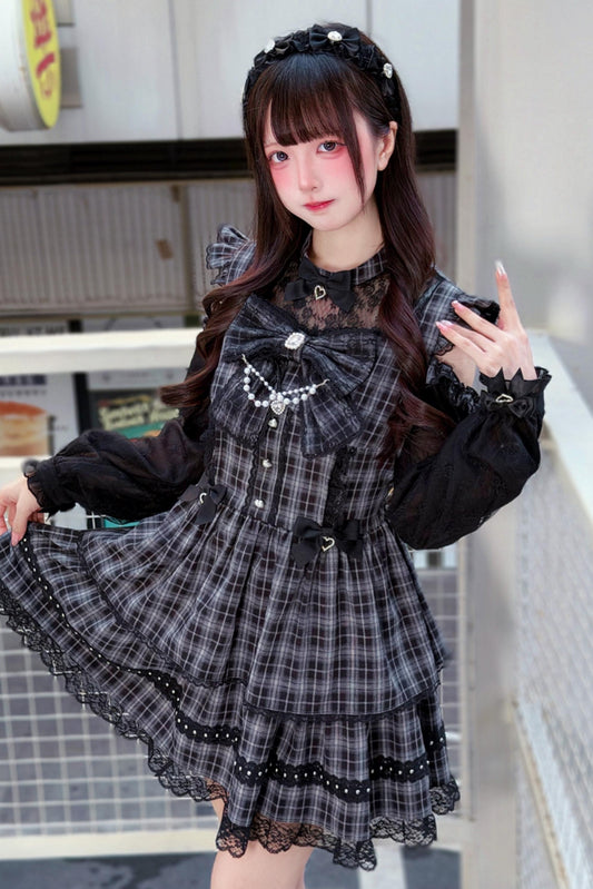 Robe Dark Kawaii Élégante + Bandeau