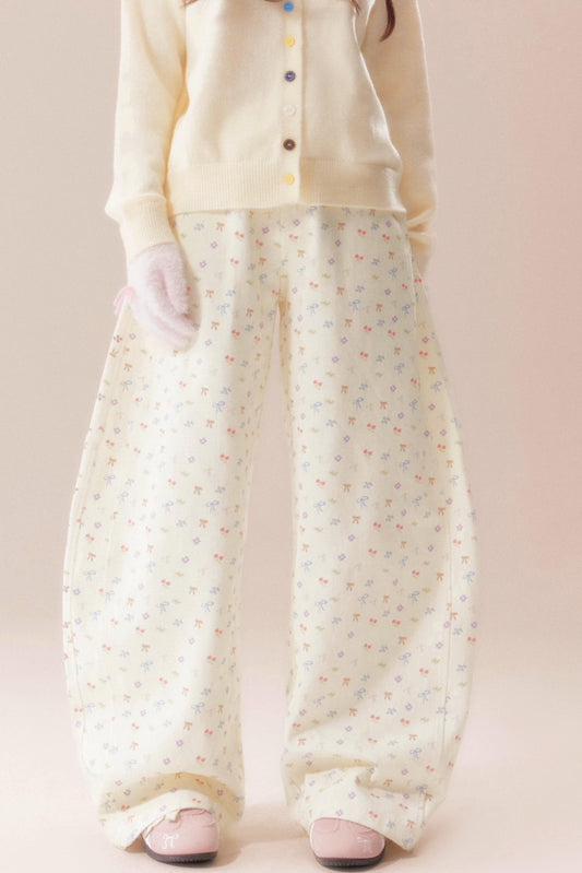 バタフライウィスパーズフローラルパンツ