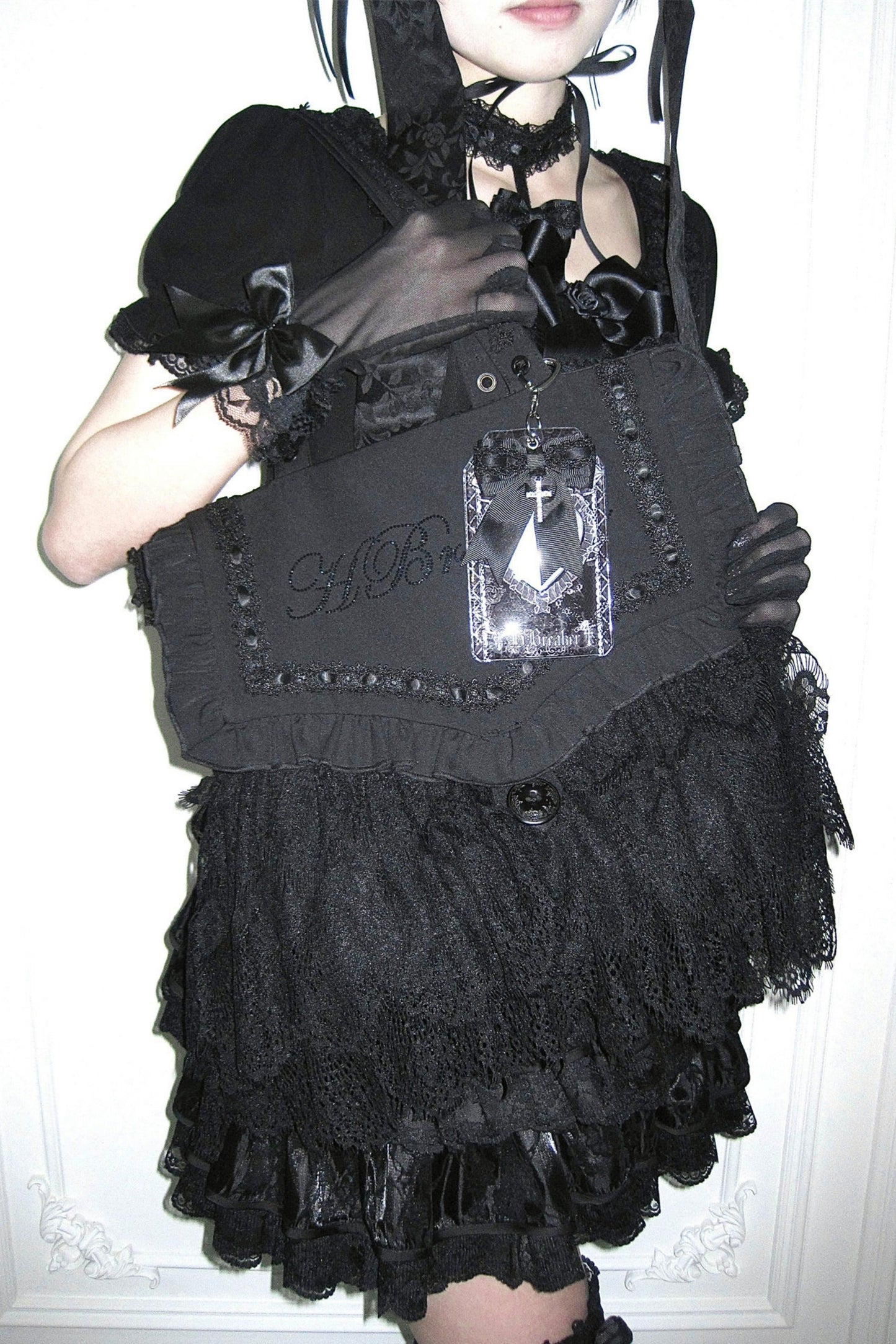Lace Ruffle Ita Bag