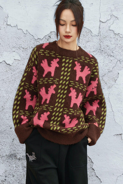 Colorblocked Alpacaswetter