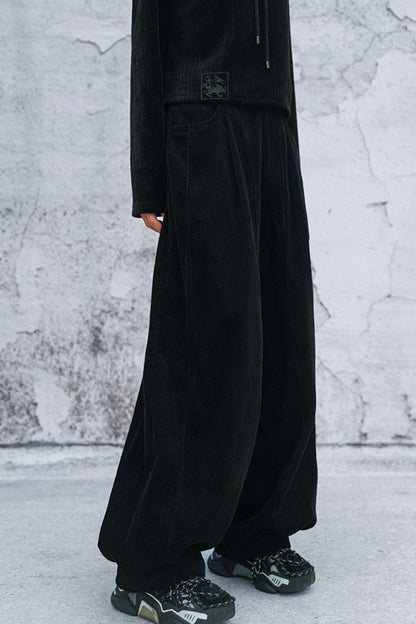 コーデュロイランタンパンツ