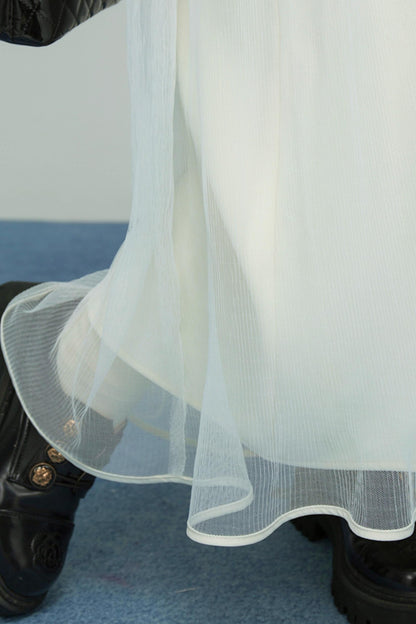 ムーンライトレースプリーツスカート　