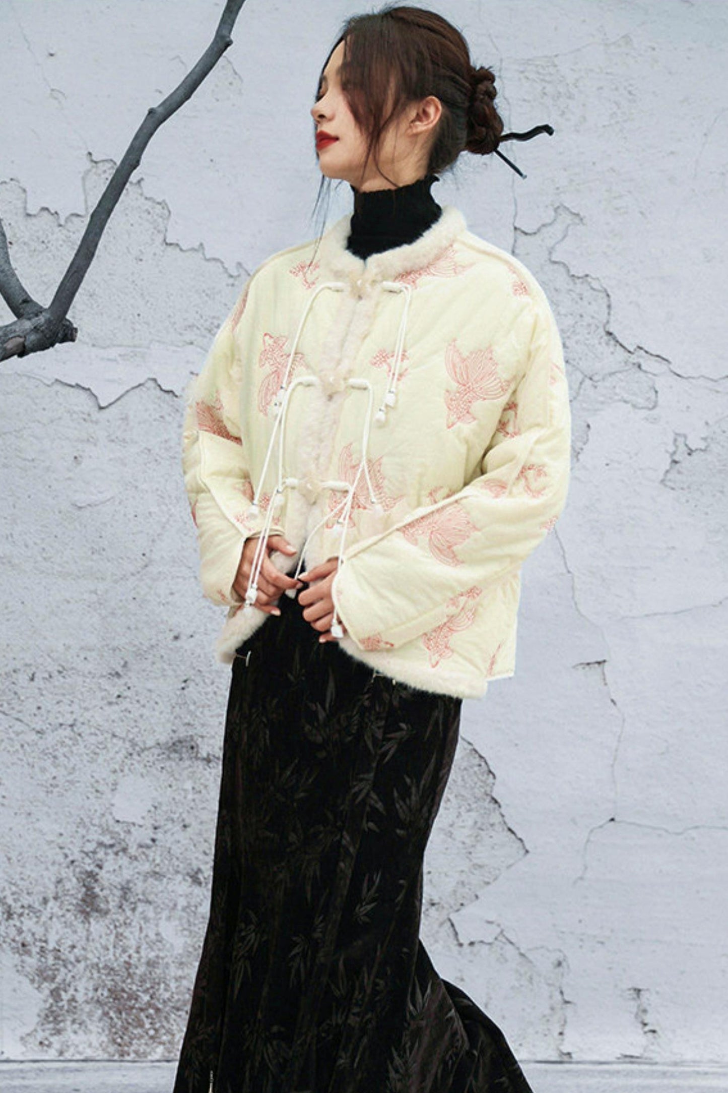 Coy Embroidered Cotton Jacket