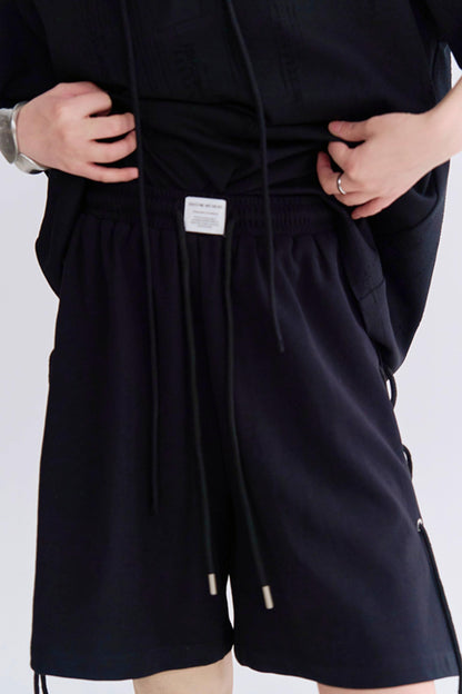 クロップドサイドタイカジュアルパンツ