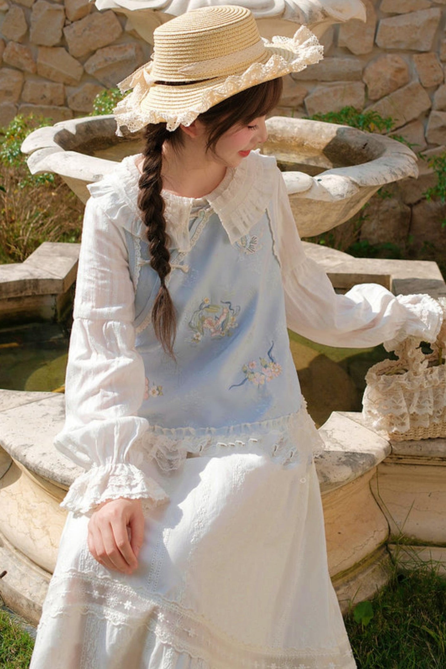 Pure Cotton High Waist Skirt