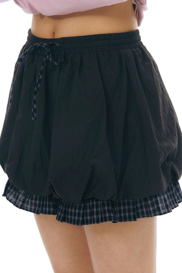 フラワーバッドスプライスドスカート