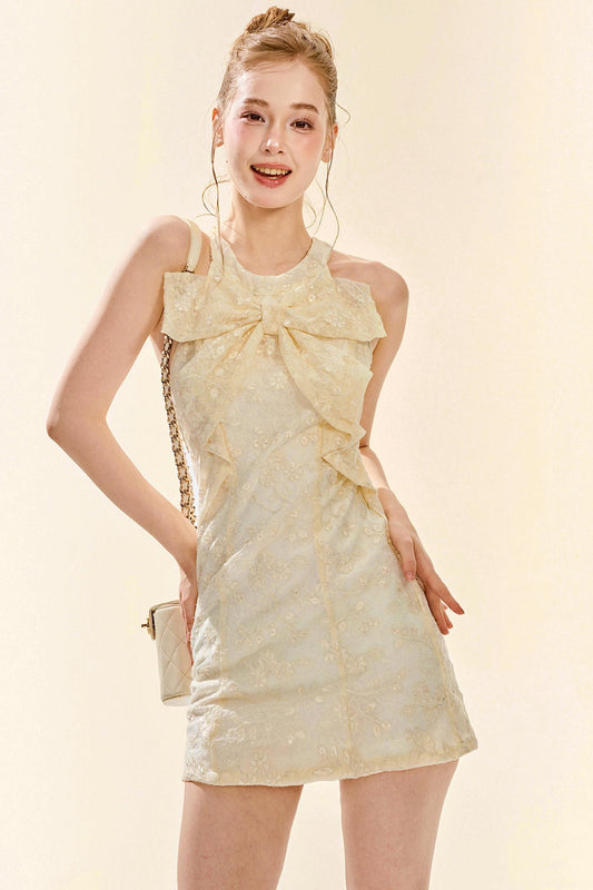 Embroidered Lace Off-Shoulder Dress