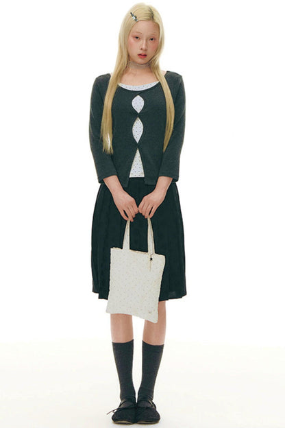 Cut-Out Design Slim Top