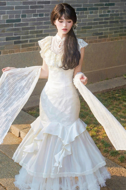 【予約商品】エレガントフィッシュテールロリータドレスセットアップ