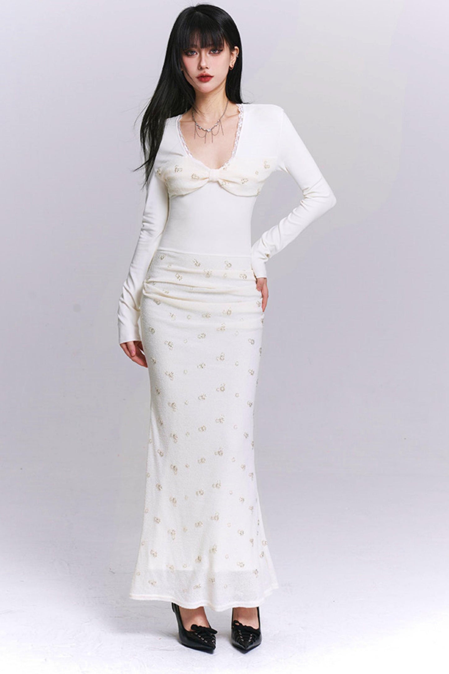 Ghost Girl Off-White Dress