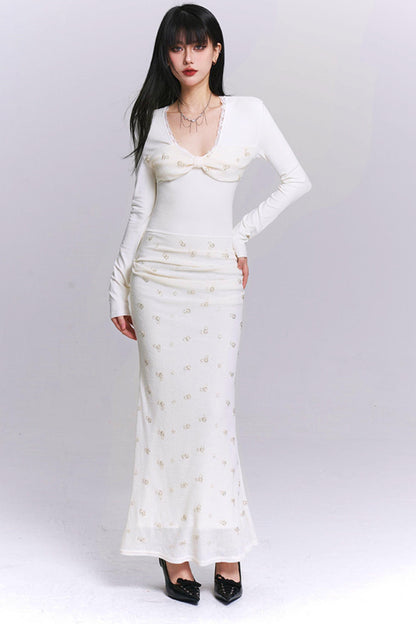 Ghost Girl Off-White Dress